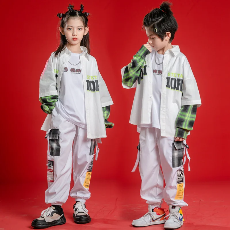 

Детский костюм для выступлений костюм в стиле хип-хоп для мальчиков Модная одежда в стиле хип-хоп для мальчиков и девочек одежда в стиле хип-...