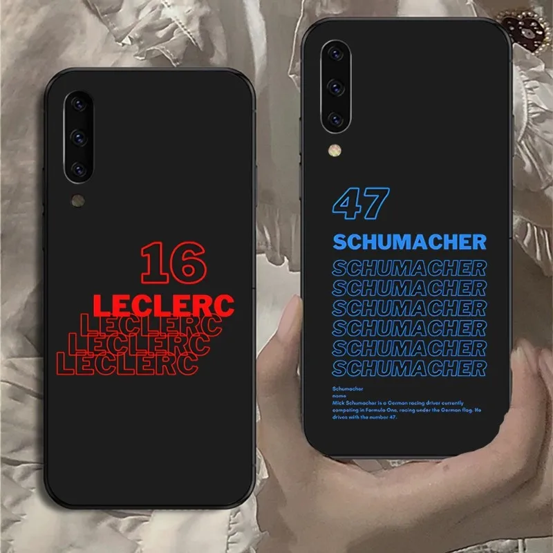 

F1 Formula 1 Number Phone Case for Samsung Note 9 10 20 Plus Pro Ultra J6 J5 J7 J8 Black Soft Cover Funda Shell