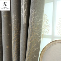 2022 new curtains for living room bedroom modern minimalist jacquard curtain fabric flannel blackout drapescurtains curtains