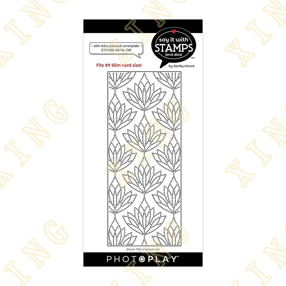 

Slim Lotus Pierced Coverplate New Metal Cutting Dies Scrapbook Diary Decoration Embossing Template Diy Greeting Card Handmade
