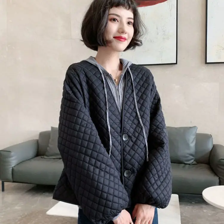 2022 New Fashion Lingge Parkas Women Autumn and Winter Fashion Coat Tide Winter Jacket Women Winter Coat