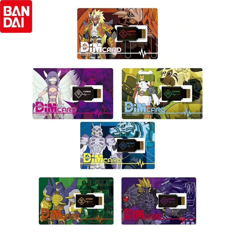 

BANDAI Anime Digimon Adventure Dim Card New Pattern Greymon Agumon VITAL BRACELET V Ghost Gam Collection Game Card Gifts