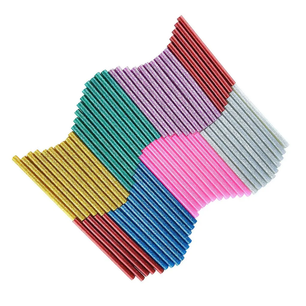 

70Pcs Colorful Hot Melt Glue Stick Adhesive Wax Stick for DIY Craft Painting Decoration Tool