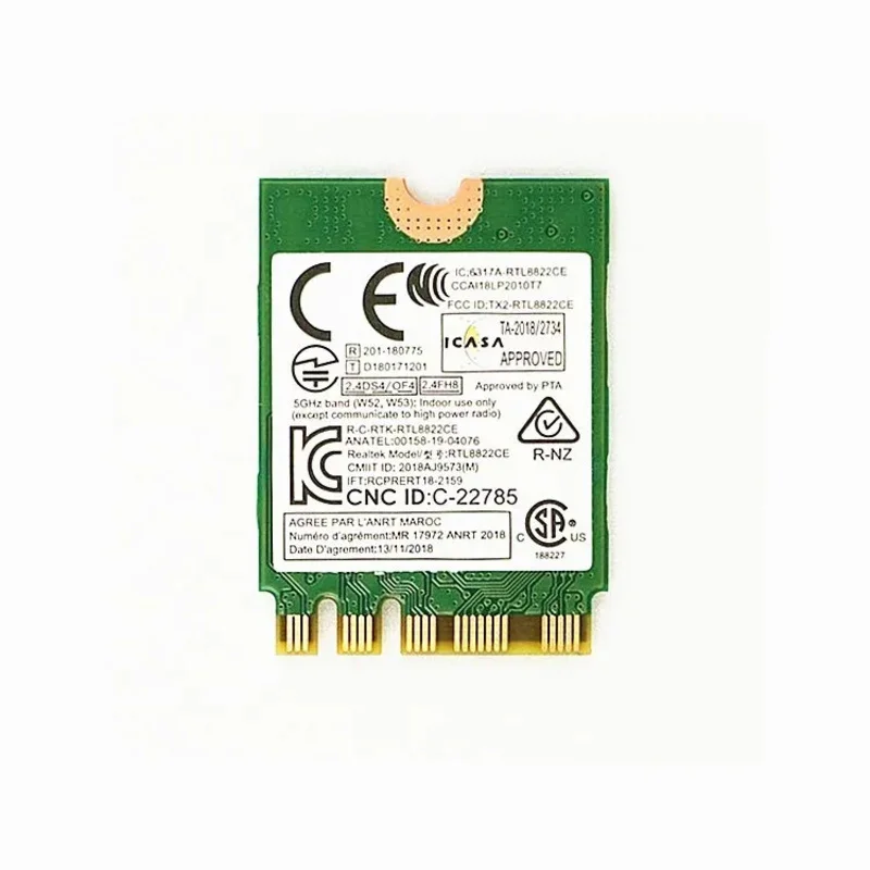 Фото WYORESY для E460 E465 E470 E475 Wi-Fi беспроводная карта переменного тока RTL8822CE Bluetooth5.0-совместимая с сетевой картой FRU 02HK703 №3
