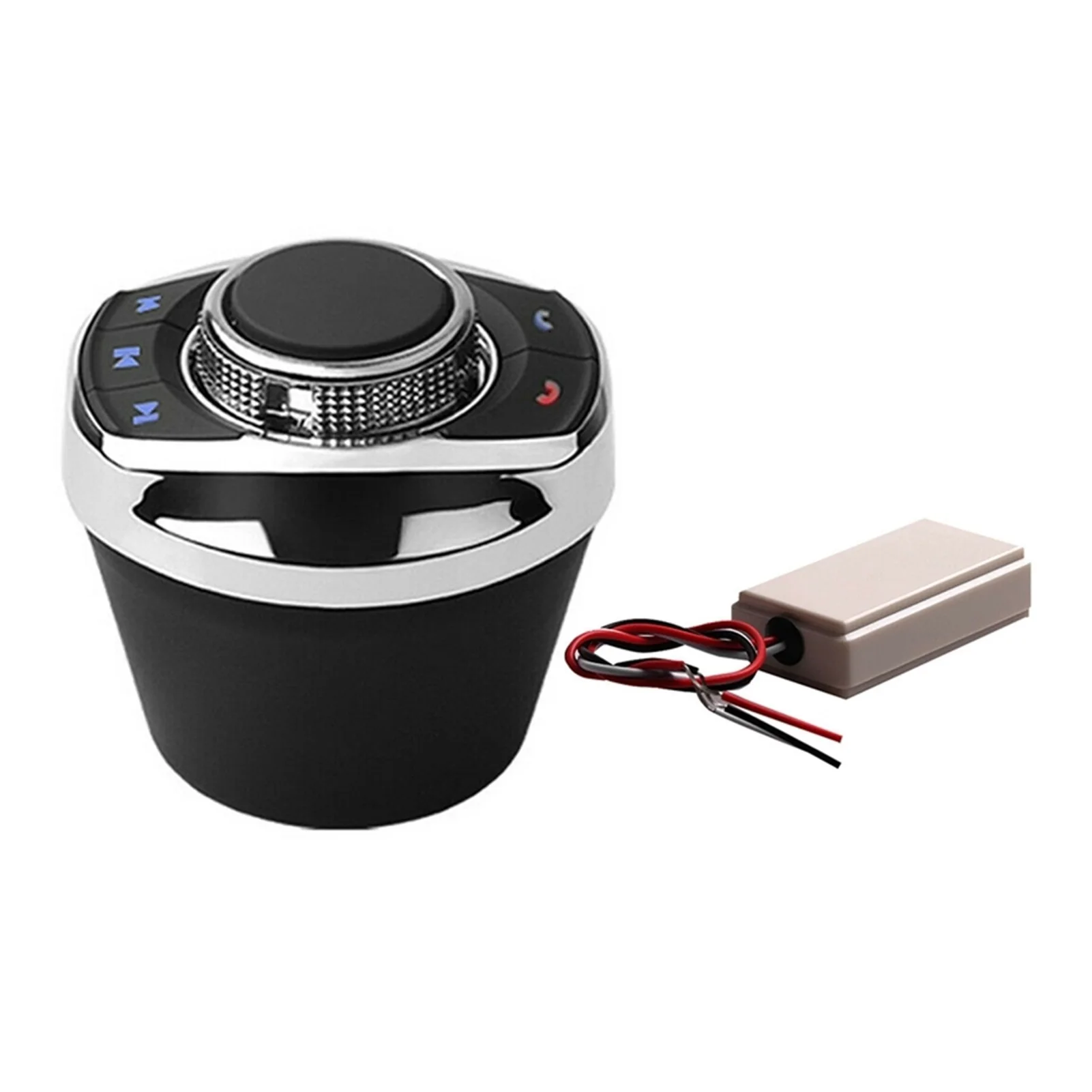

NEW Universal Car Wireless Steering Wheel Control Button with LED Light 8-Key Functions for Car Android Navi Player Auto