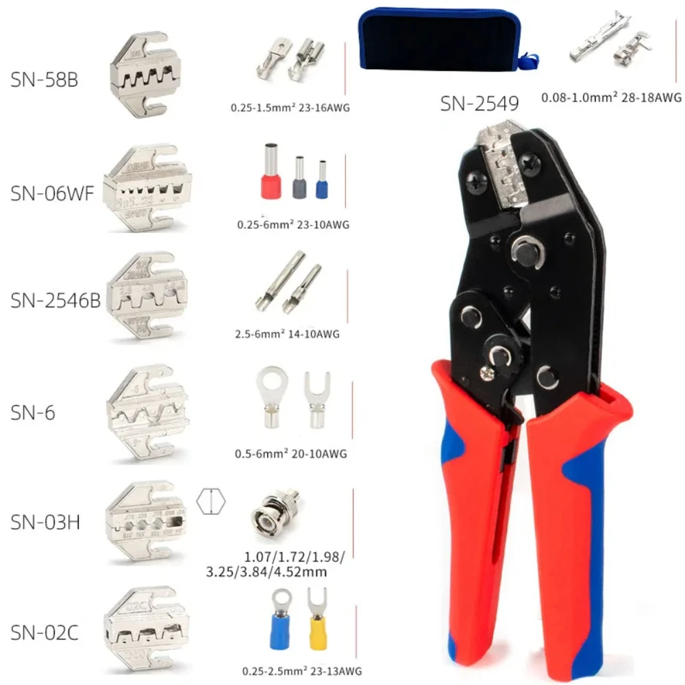 

Инструмент для обжима клемм Lekon SN-58B