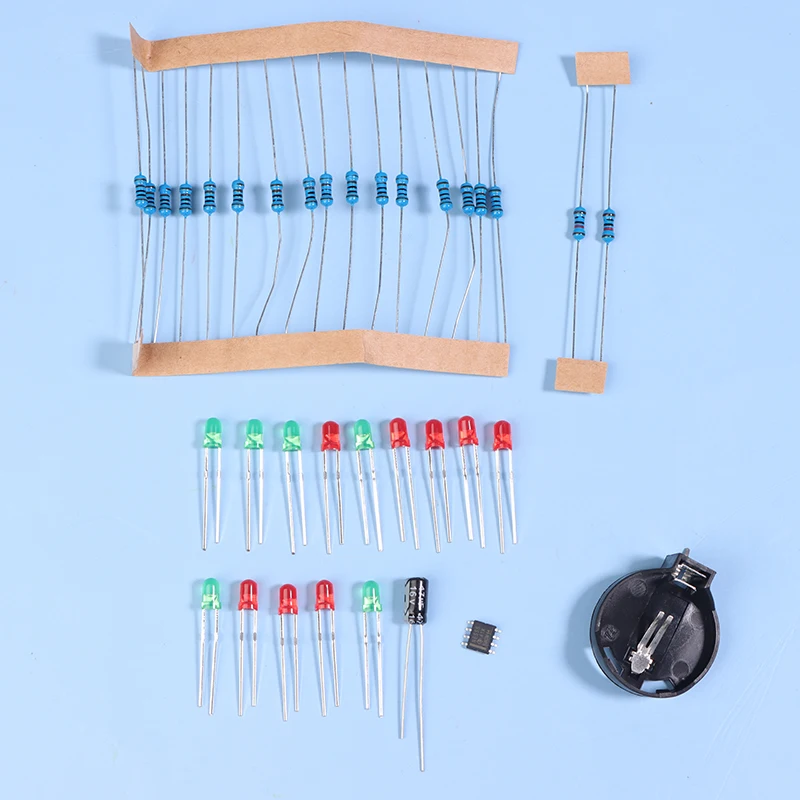 [ZY44] Электронный комплект сделай сам NE555 красный светодиод украшение для