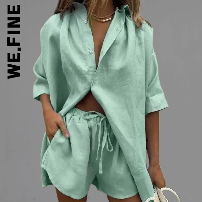 Женский спортивный костюм в стиле ретро We.Fine комплект из двух предметов с