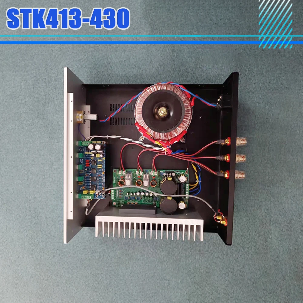 Трехканальный мощный усилитель STK413-430 Fever (stk413-420+2.1poa2604)32*32*10 см для толстой пленки 2