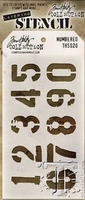 2021 new label tag plastic stencil for diy craft making retro arabic numerals scrapbooking background card no metal cutting dies
