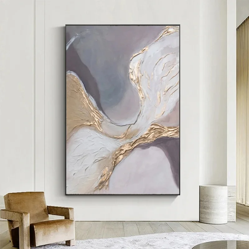 Современная Абстрактная текстура акриловая Картина на холсте ручная роспись