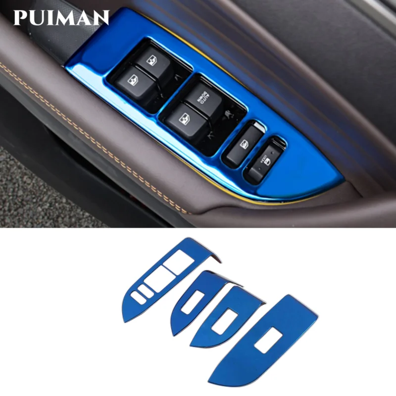

Для Changan CS35 Plus нержавеющая интерьерная рамка украшение окно кнопка переключатель управление автостайлинг крышка аксессуары 2018-2020