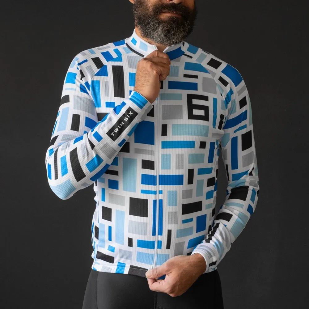 

Twin Six Men Cycling Long Sleeve Thin Jersey Spring Autumn Mountain Bike Pro Team Sportswear Bike Jacket Camisa Ciclismo