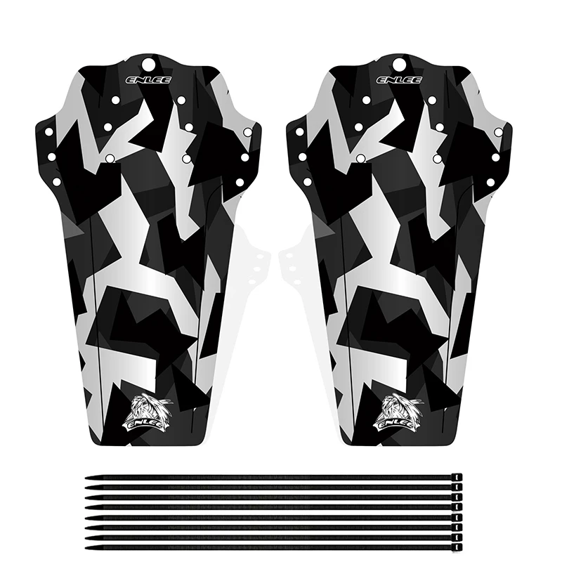 

2PCS ENLEE Bicycle Fenders Carbon Fiber Color Front/Rear Tire Wheel Universal Mudguard MTB Road Bike Wings Fenders Cycling