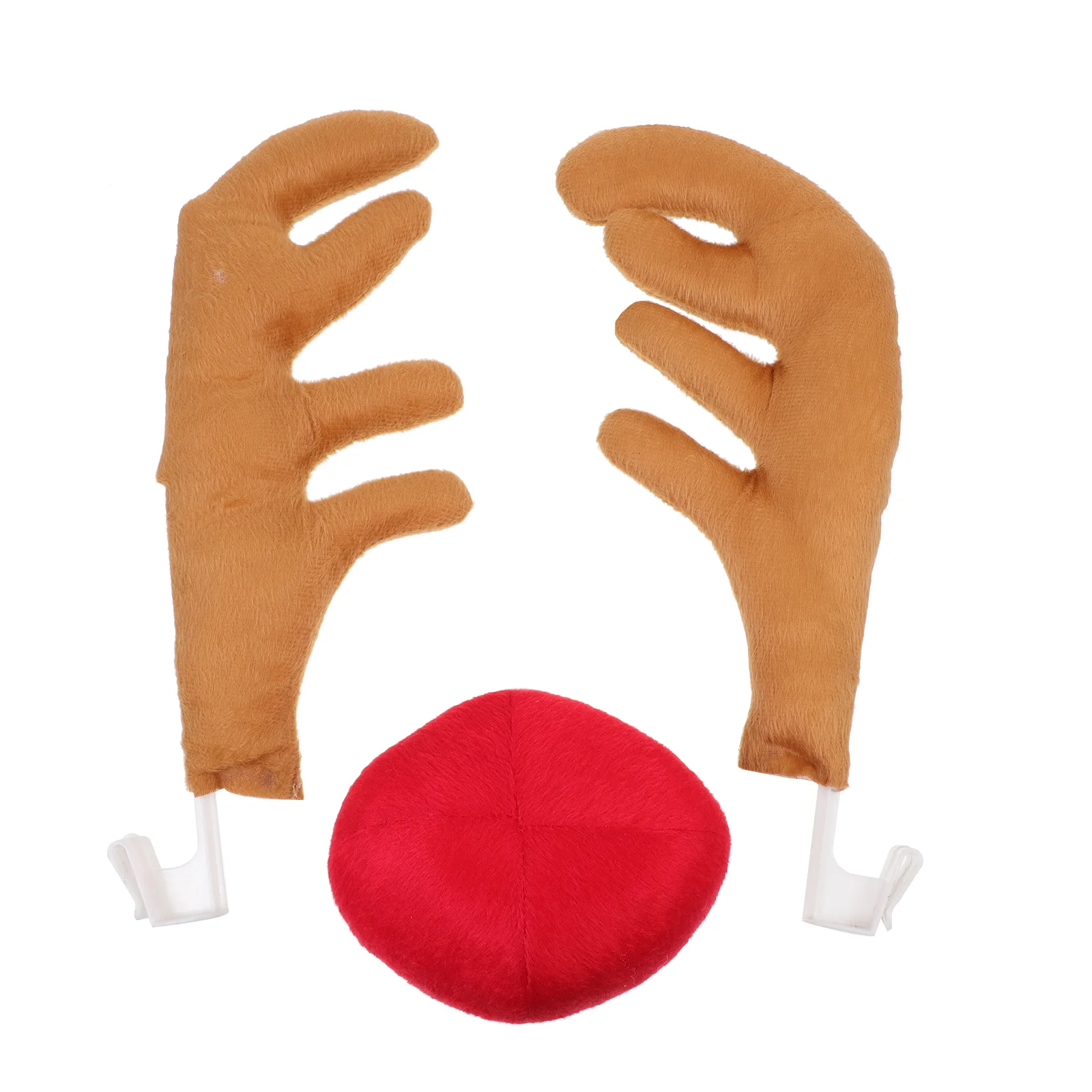 

1 Set Attractive Delicate Lovely Xmas Car Antlers for Party Christmas Festival