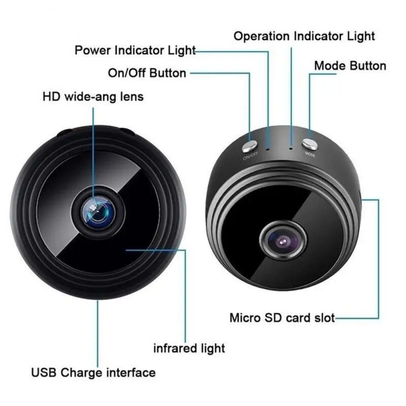 1080P Мини IP Wi-Fi камера беспроводная домашняя Безопасность DVR ночное видение