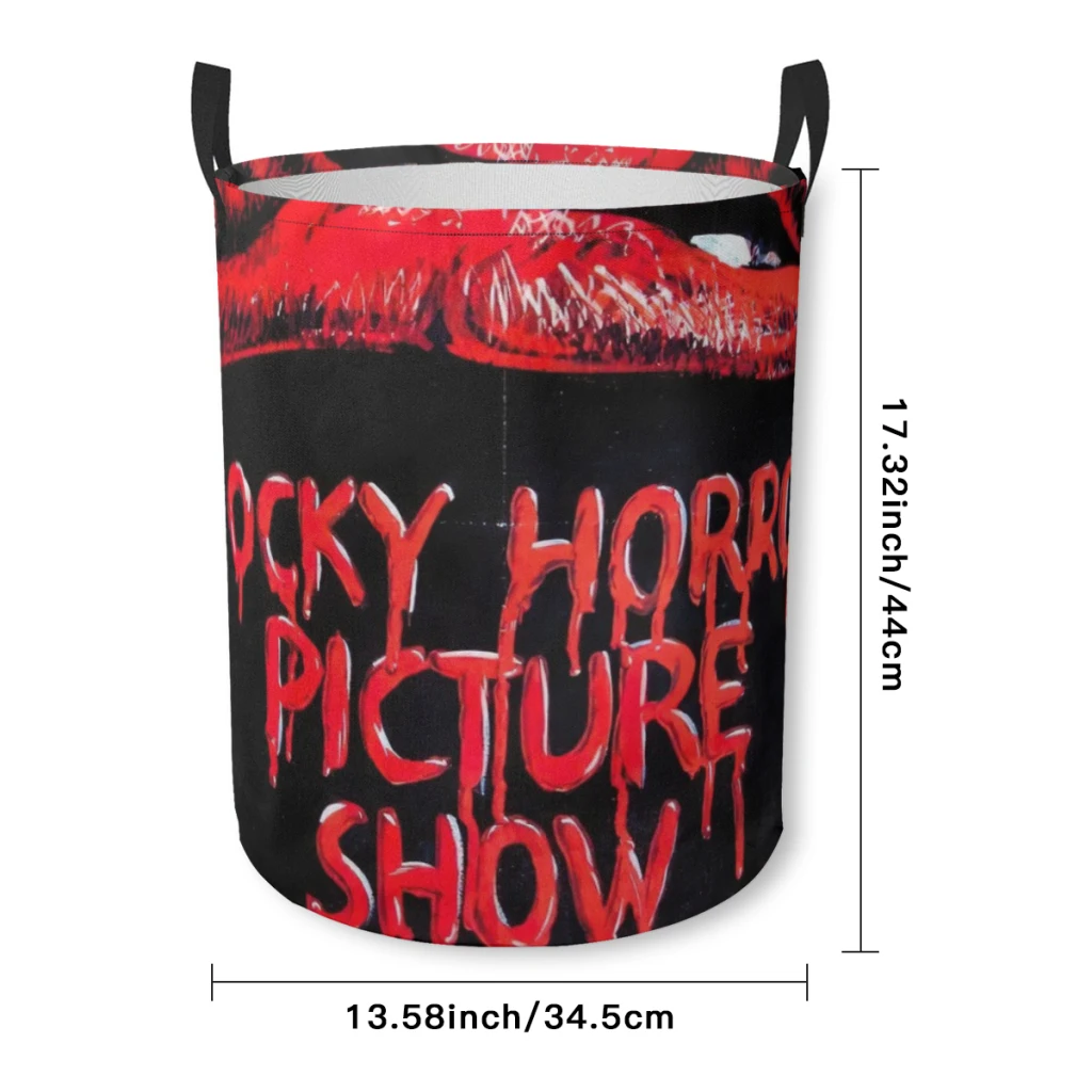 Корзина для белья Rocky Horror Show Тканевая корзина Передвижная складная грязного
