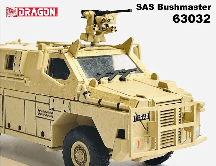 Модель автомобиля Dragon 63032 1/72 SAS Bush Master бронированный устойчивый к шахтам