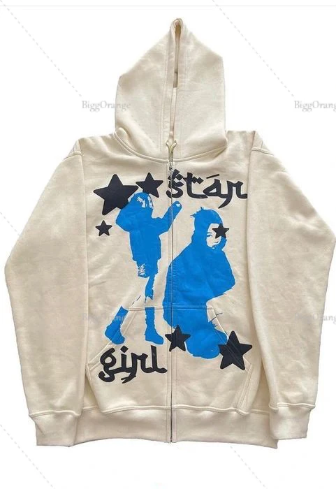 Толстовка мужская с капюшоном Свитшот в стиле хип-хоп уличная одежда принтом