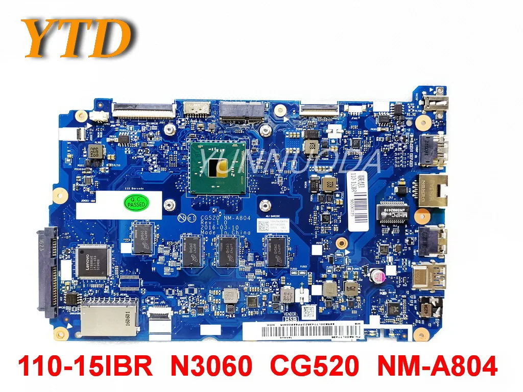 Original for Lenovo 110-15IBR  laptop motherboard 110-15IBR  N3060  CG520  NM-A804  tested good free shipping