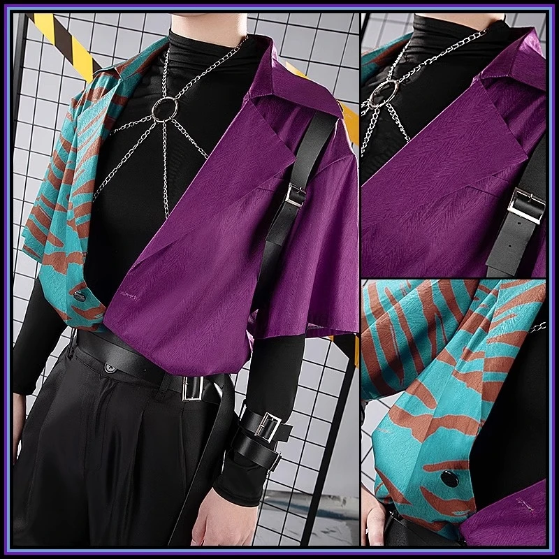 Аниме виртуальный Youtuber Fuwa Minato косплей костюм Nijisanji группа униформа мужчина