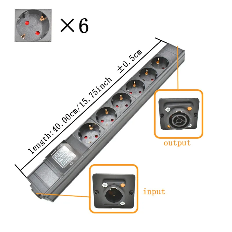 

NAC3FX-W NAC3MPX Schuko PDU Удлинитель вывода 1-10 AC Power Link Выходная коробка Schuko Powerlink вход и розетка powercon