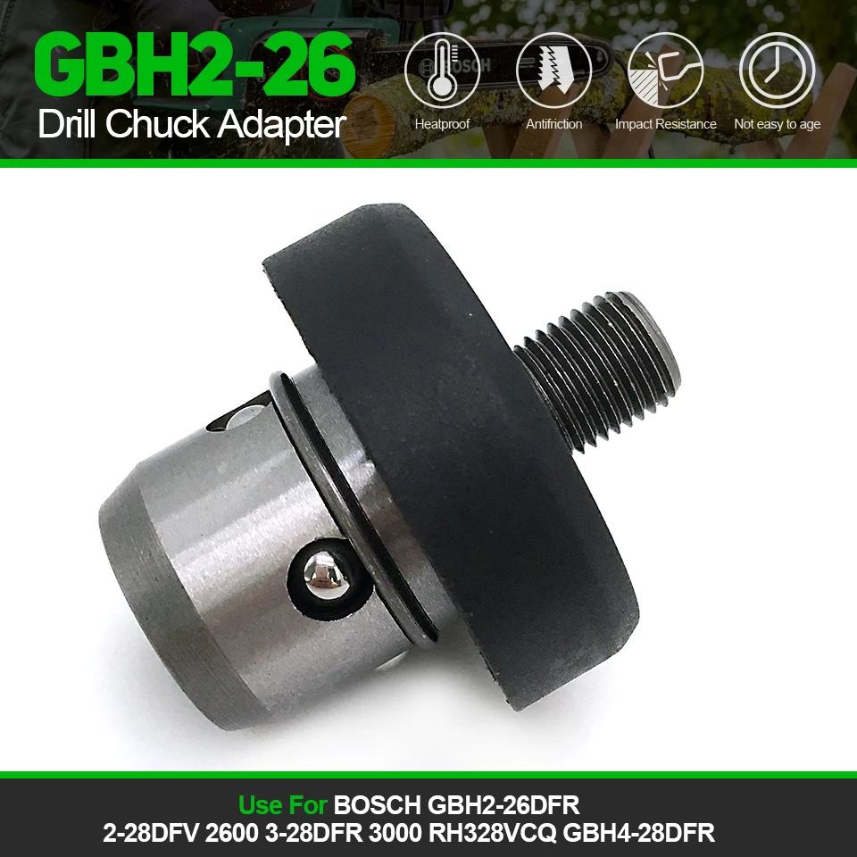 Адаптер зажимного патрона для быстрой дрели без ключа 12,4 мм для BOSCH GBH2-26DFR 4-28DFR 2-28DFV GBH2600 GBH3-28DFR GBH3000 RH328VCQ 1 шт.
