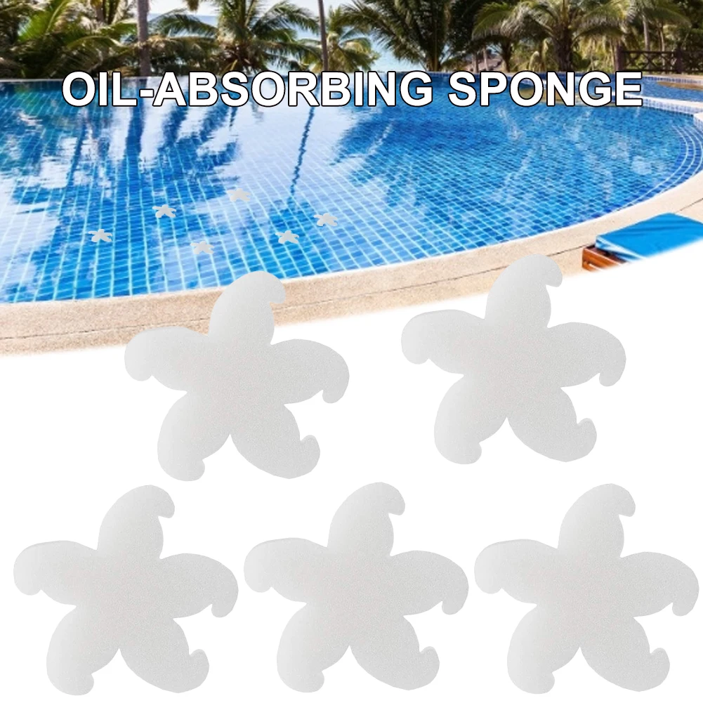

10pcs Oil Absorbing Sponge Floating Swimming Pool Accessories Hot Tub Spa Absorb Sludge Dirt Scum Absorber Cleaners Dropship