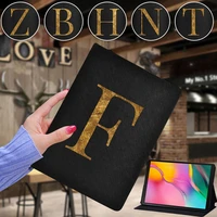 tablet stand case for samsung galaxy tab s7 11s6 lite 10 4s6 10 5s5e 10 5s4 10 5 inch letter print leather foldable cover