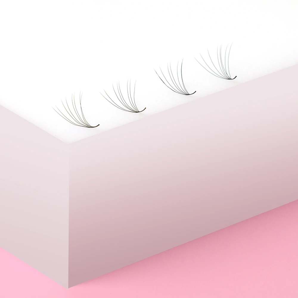 1500 готовые русские объемные ресницы 3d 14d Смешанная Длина 8-13 мм острые конечные