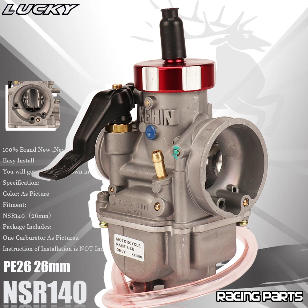 NSR140 PE26 Мотоцикл 26 мм Карбюратор Vergaser Kabel Дроссель Запчасти для мотоцикла Keihin PE