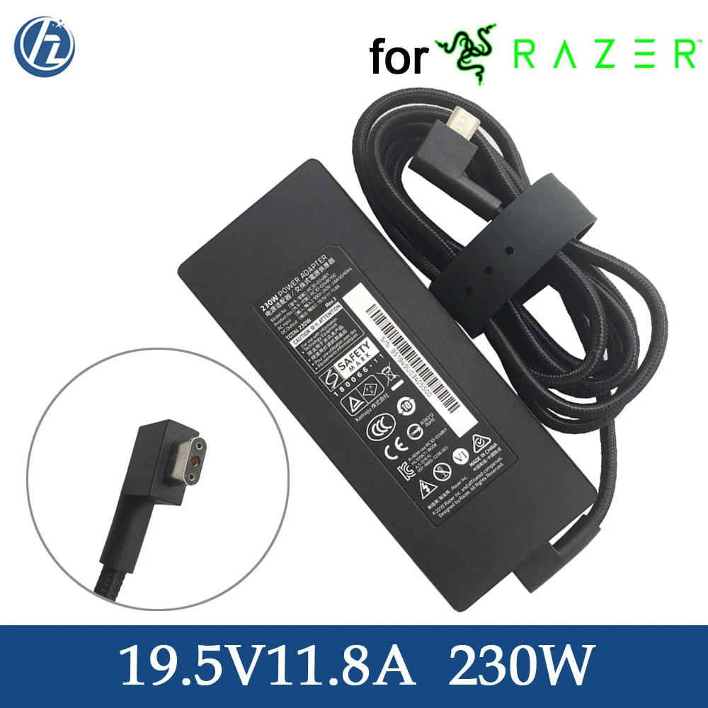 Оригинальное зарядное устройство для ноутбука Razer Blade Pro 17 15 GTX1060/GTX1070/RTX2070/RTX2080 230 Вт