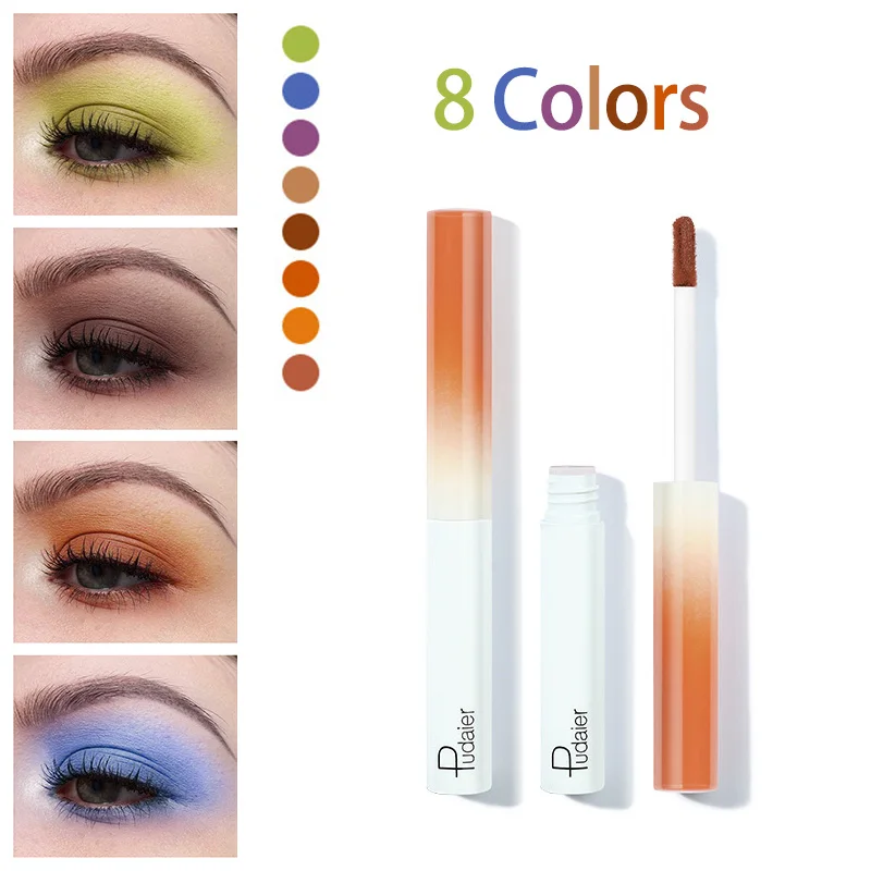 

8 Colors Matte Liquid Eyeshadow Waterproof Lasting Matte Metallic Easy To Makeup Professional Eye Dark Eyeshadow