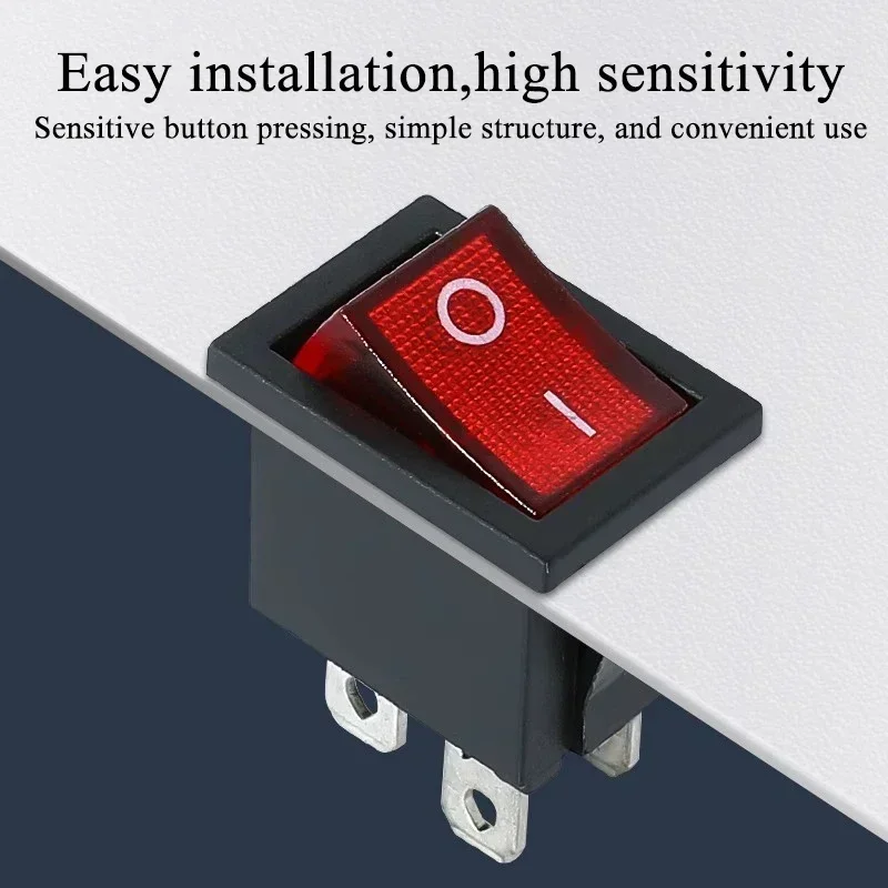 10/30/100 шт. KCD1 Защелкивающийся кулисный переключатель для лодки - SPST ON OFF 2/3/4 Pin 250 В 6 А