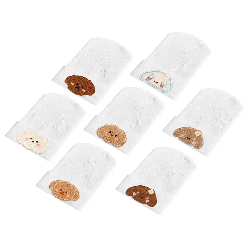 

Nebworn Baby Girls Cap Puppy Accessories Hat Soft Kids Boys White Cotton Knitted Beanie Baby Photography Props