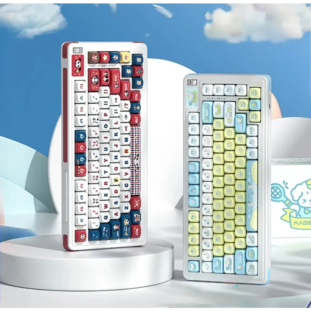 Беспроводная механическая клавиатура MageGee AIR75 3 режима 75% раскладка горячая