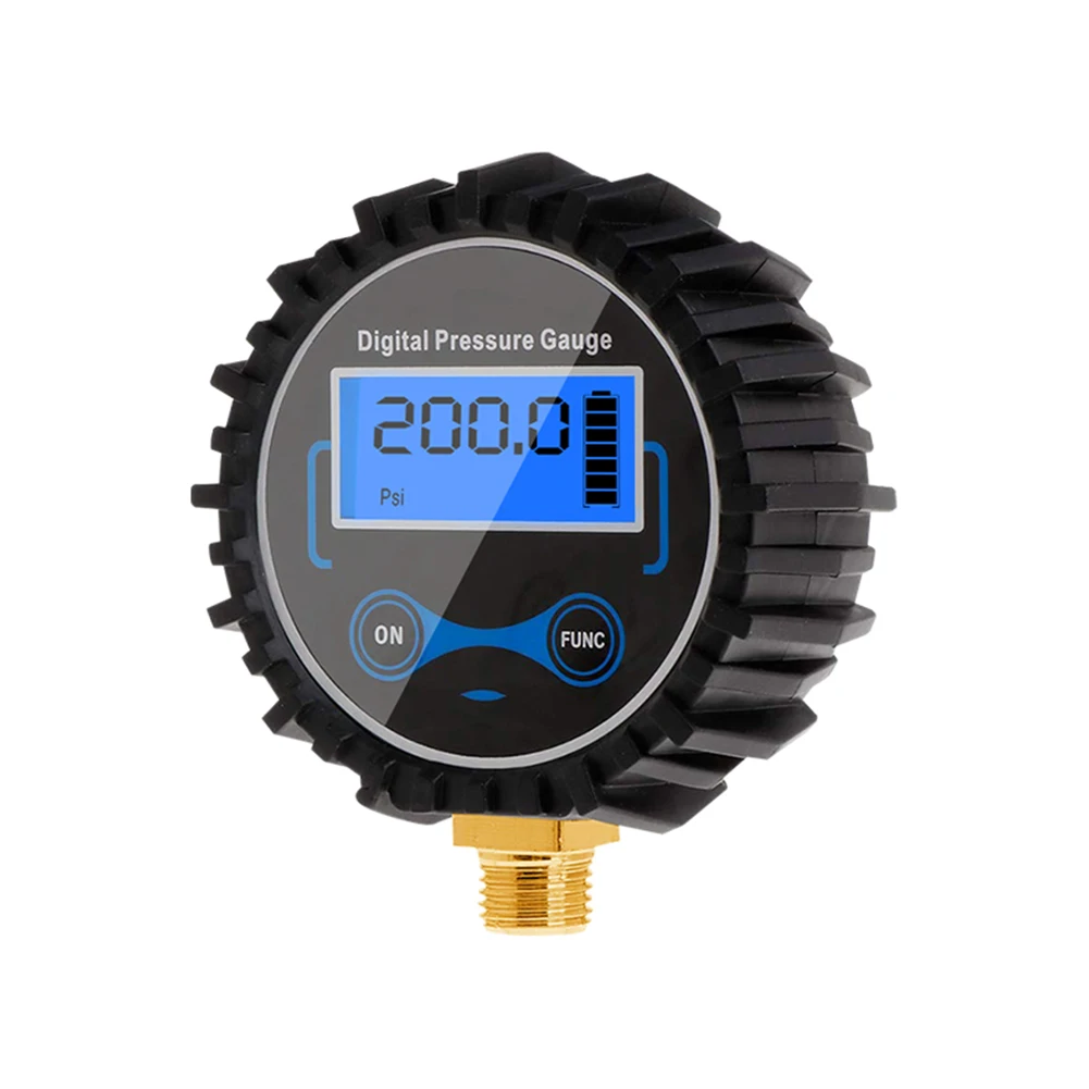 Профессиональный цифровой манометр для шин ЖК-дисплей с большим экраном