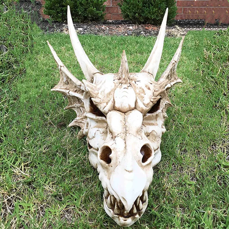 Fossil Statue of Erathia Dragon Elder Skull for Medieval Age Fans Game Thrones Dungeon and lovers |
