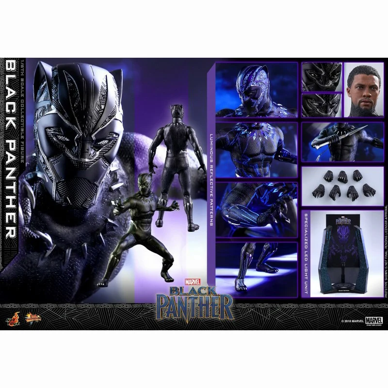 

Original Hottoys HT 1/6 MMS470 Black Panther 2.0 The Avengers Marvel Anime Action Figures Collection Model Toys