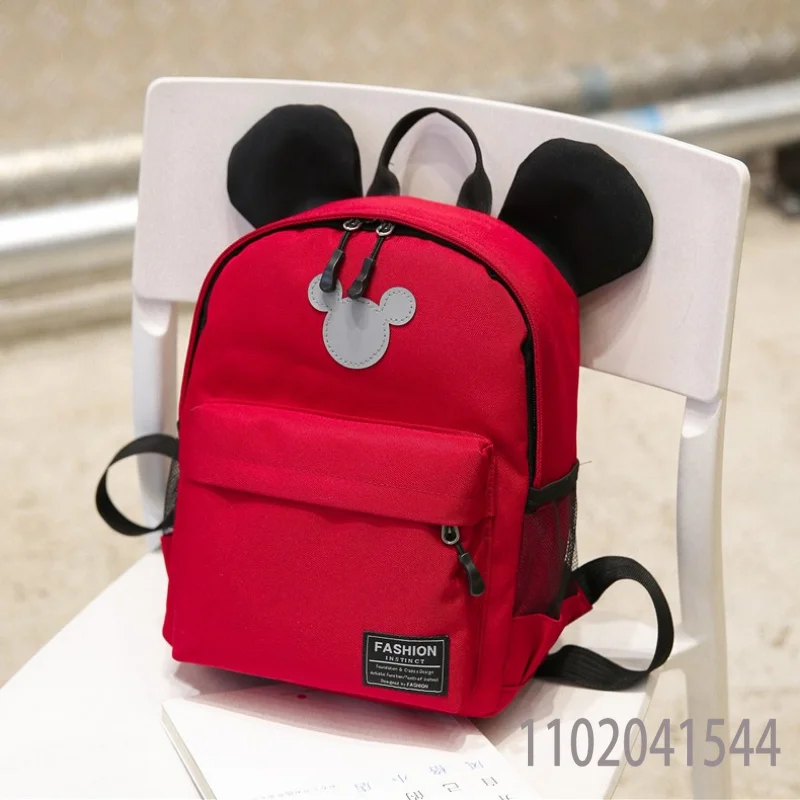 Disney Toddler Backpack for Kindergarten Boy Girl Kid Children Schoolbag Cute Cartoon Mickey Canvas Mini Backpack Bags