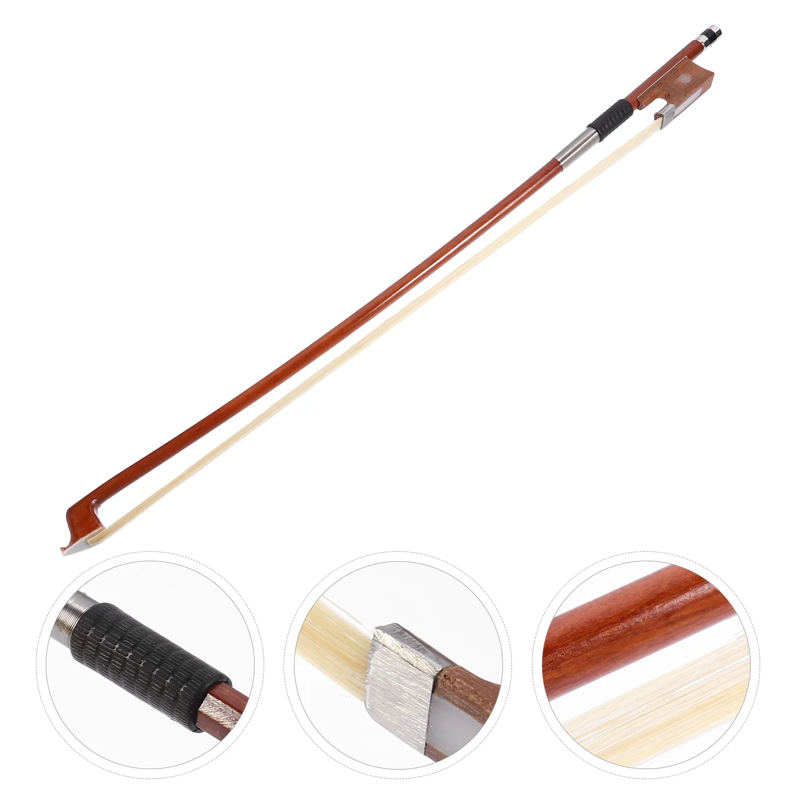 

Violin Bow Hair Horse Accessories Practice Parts Instrument String Beginner Volin Brazilwood Accessory Carbon Fiber Replacement