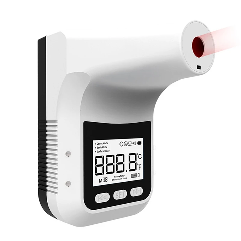 

Цифровой инфракрасный термометр K3 Pro, Бесконтактный Высокоточный домашний термометр для лба с ЖК дисплеем и настенным креплением