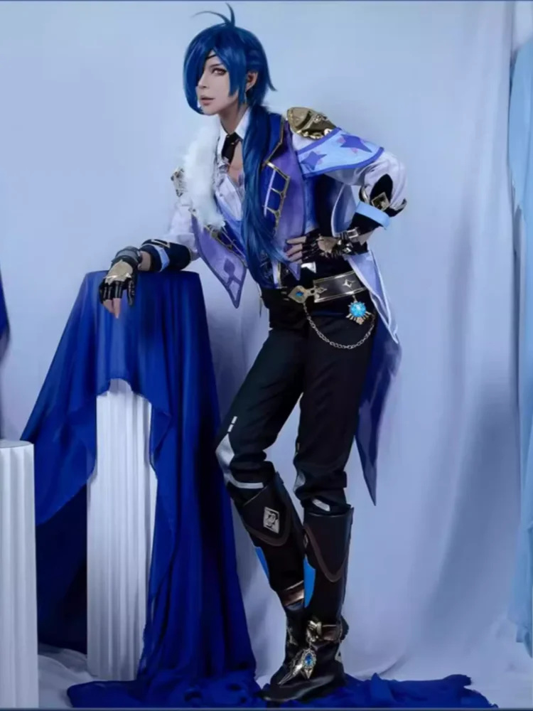 Kaeya косплей игра Genshin Impact Мужская Красивая униформа полный комплект аниме одежда