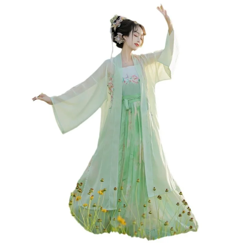 NT237 оригинальная женская плиссированная юбка Hanfu династии Сун 2024 новая летняя