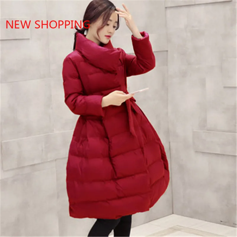 2021 NEW Womens Coat Winter Down Jackets Women Black Long Coat Silm Thick Warm Parkas Outerwear Women's Clothing Snow Coats