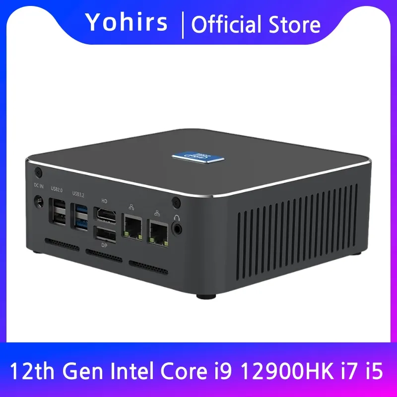 

Intel 12th Gen Mini Powerful Computer i9 12900H i7 12650H Wifi6E 2.5G Dual Lans TPM2.0 8K Gaming Desktop PC HD2.0 DP Type-C