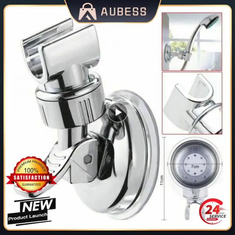 

1~8PCS Shower Holder Suction Cup Holder 360° Adjustable Showerhead Holder Plating Shower Rail Head Holder Bathroom Wall Mount
