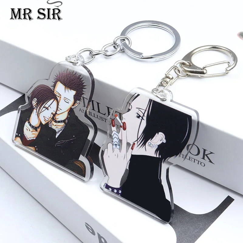 

Nana Anime Cosplay Keychain Fashion Comics Cartoon Figures Oosaki Acrylic Car Key Bag Pendant Keyring For Men Women Jewelry Gift