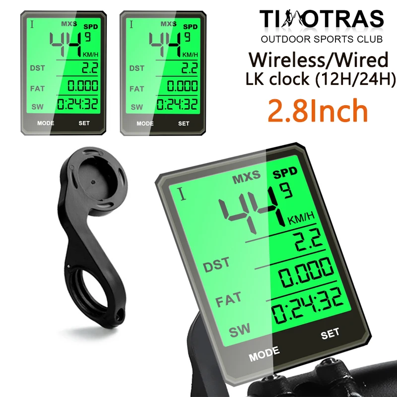 

Bicycle Computer With Backlight Wireless Wired Bicycle Computer Bike Speedometer Odometer Bike Stopwatch