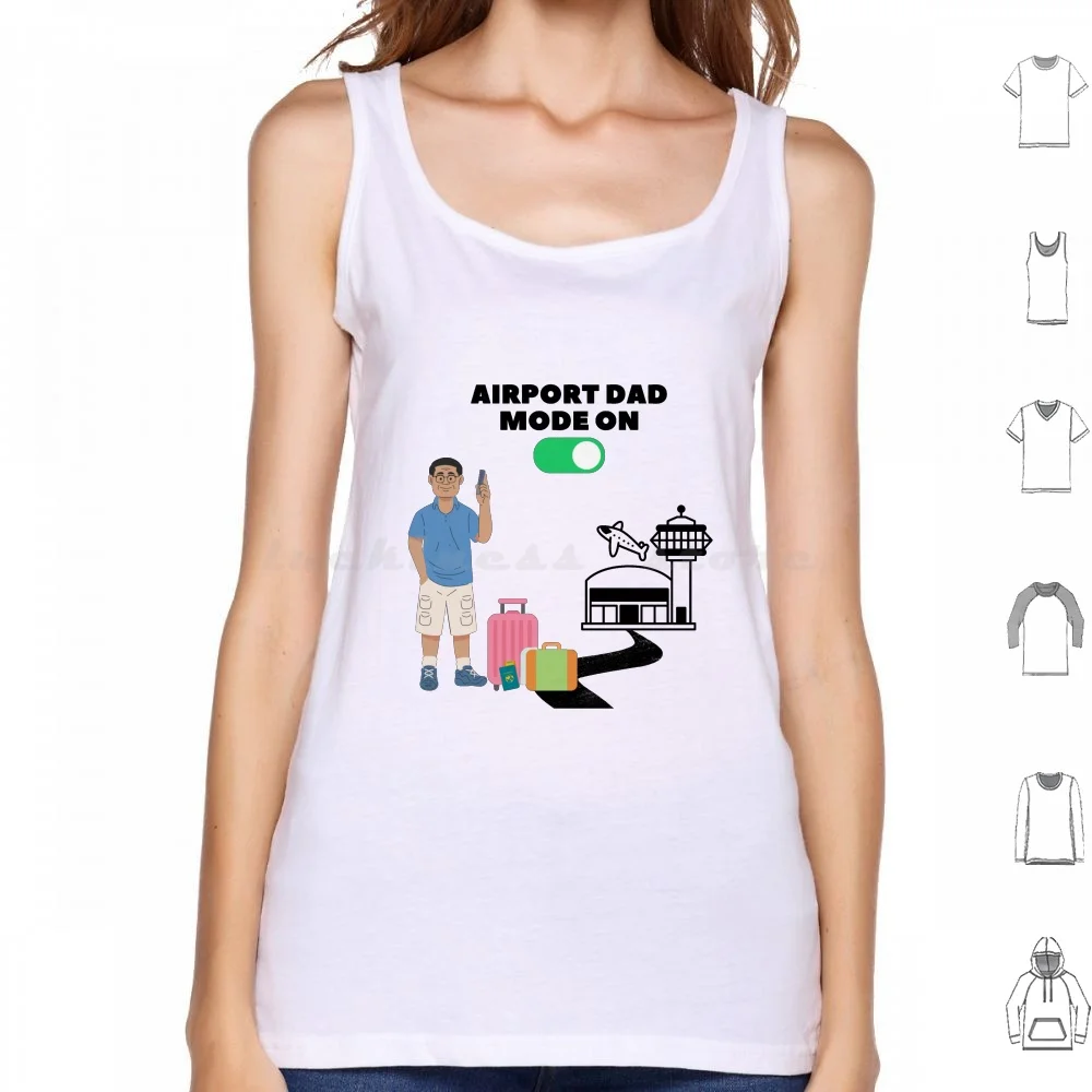 

Майка для папы Airpot, безрукавка для аэропорта, самолета, паспорта, паспорта, чемодан для всей семьи, Раш, поездки, отца